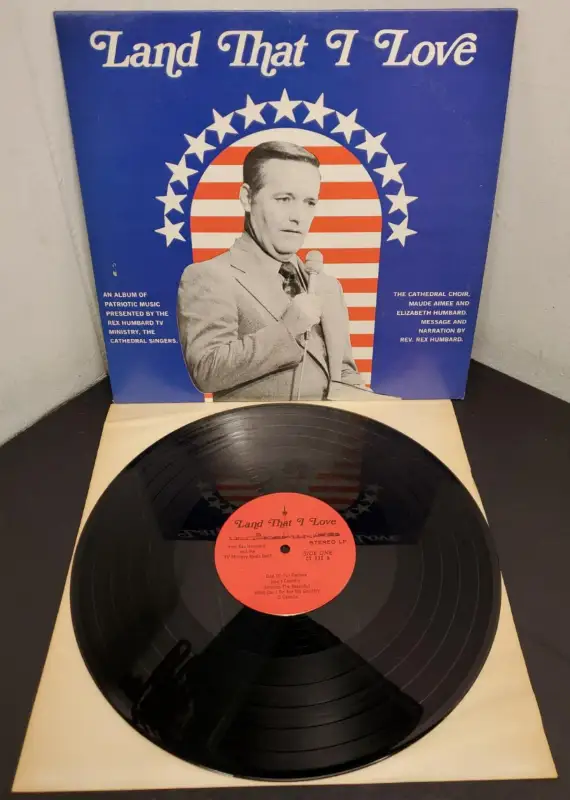 Vtg Rex Humbard Land That I Love Patriotic Music Vinyl Record 12″ Lp 33 Rpm