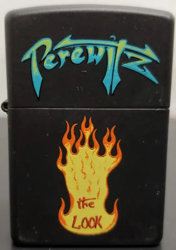 Zippo Perewitz Motorcycle Fabrication The Look Black Matte Finish Zippo Lighter