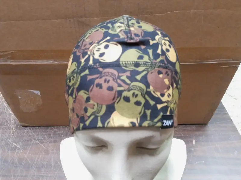 Zan Headgear Camouflaged Skull Helmet Liner Sportsflex Beanie Motorcycle Apparel