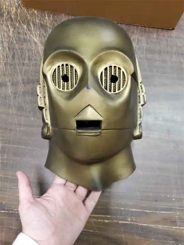 Vtg Star Wars Don Post C-3PO Golden Latex Mask 20TH Century Fox Film Corp 1977!