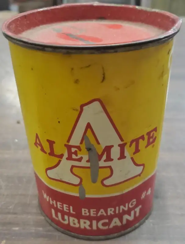 VTG quater to half full alemite wheel bearing lubricant #4 free of grit & acids