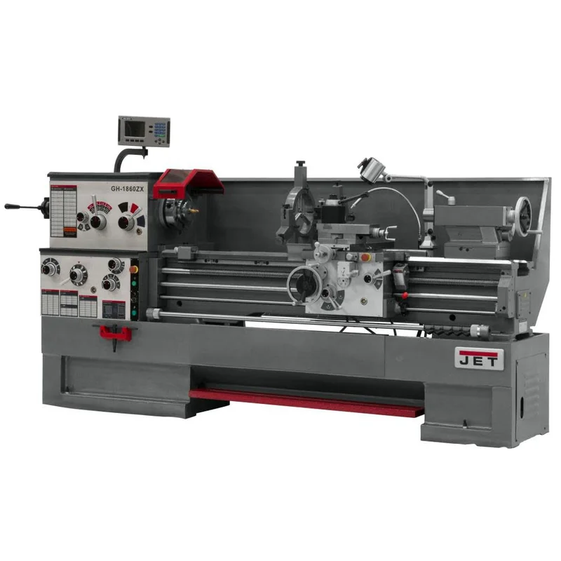 Gear Head 18 x 60 ZX Lathe with 2-Axis ACU-RITE 203 DRO and Collet Clo
