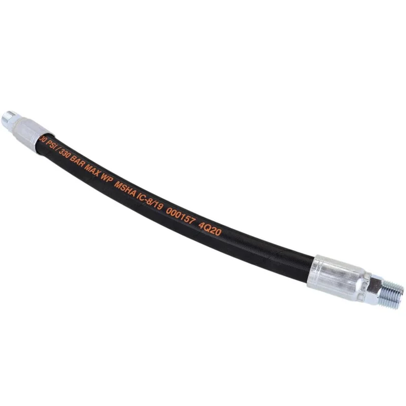 Hydraulic Hose Assembly 100R2AT 4800 PSI 3/8in MNPT 3/8in Hose ID x 72