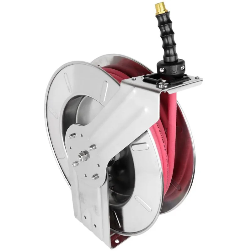 Hose Reel 1/4in ID x 25′ EPDM Hose with 1/4in NPT 2754-2514SS
