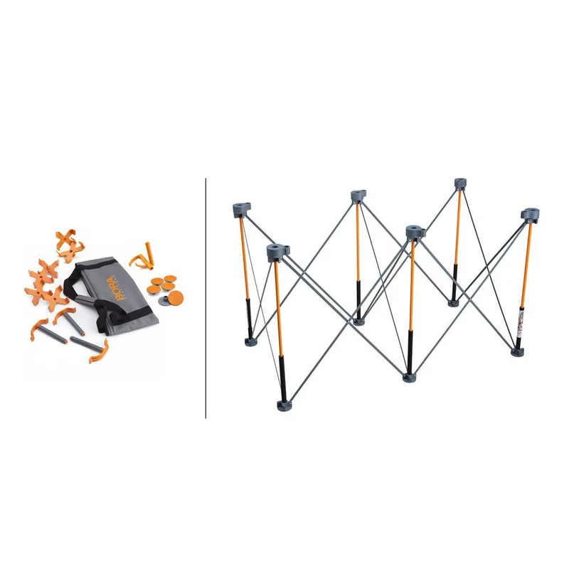30in x 24in x 48in Steel Centipede Work Support Sawhorse with BONUS Ac