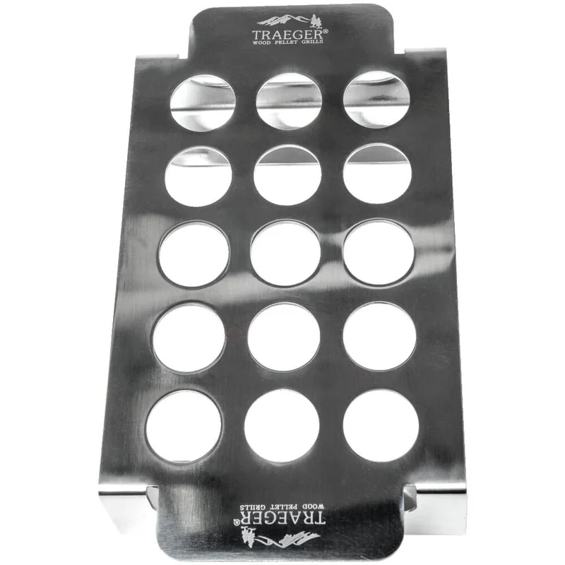 Stainless Steel Smoked Jalapeo Popper Tray Holds up to 15 Peppers BAC4