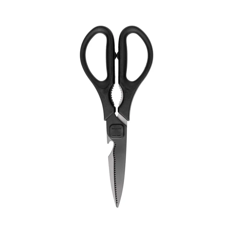 Black Titanium Coated Blade BBQ Shear with Built-in Bottle Opener BAC5