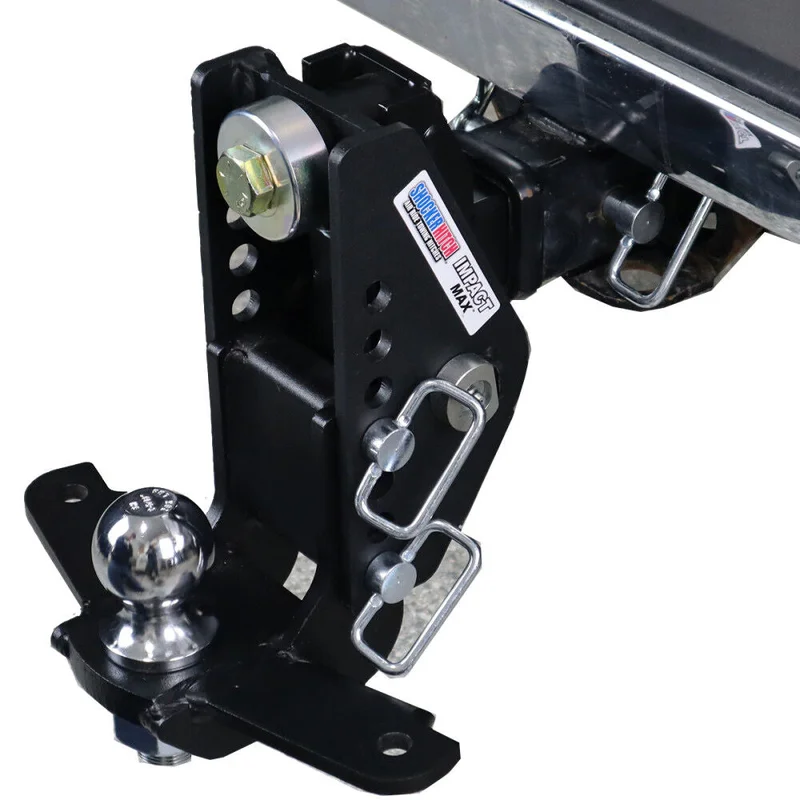20K Impact Max 2.5 Inch Cushion Hitch & Drop Sway Bar Tab Ball Mount 2