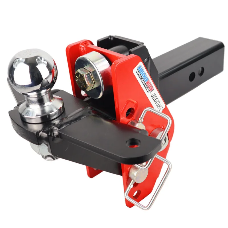 Impact 12K 2.5 Inch Cushion Hitch & Raised Sway Bar Tab Ball Mount 2-5