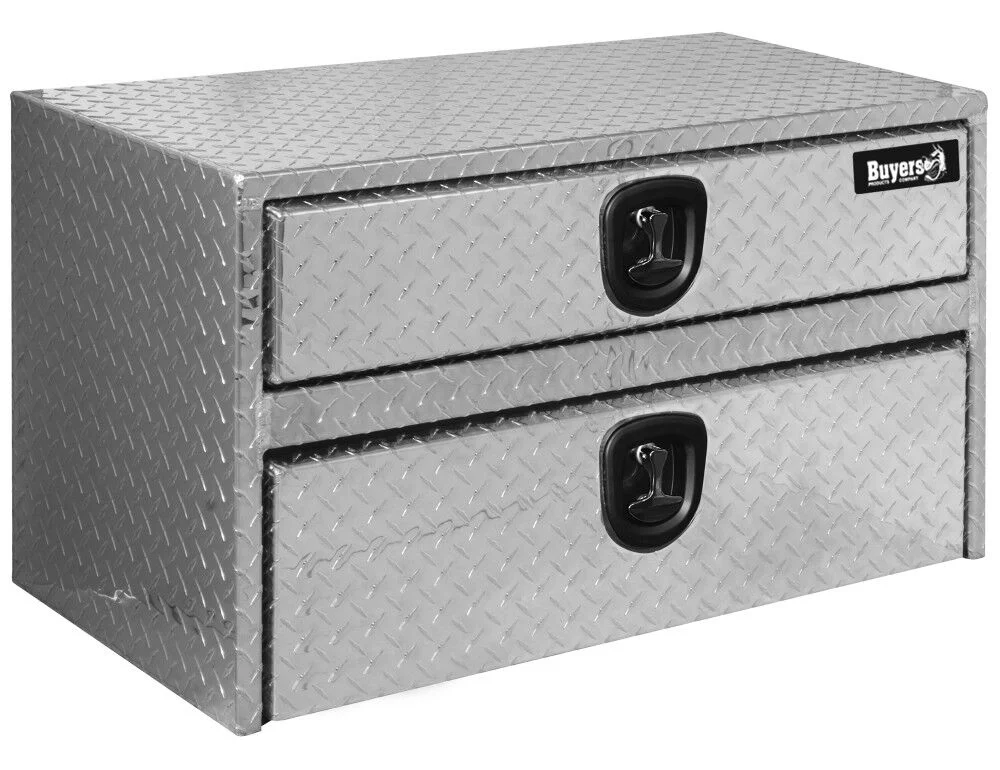 20x18x48 Diamond Tread Aluminum Underbody Truck Box with Drawer 171221