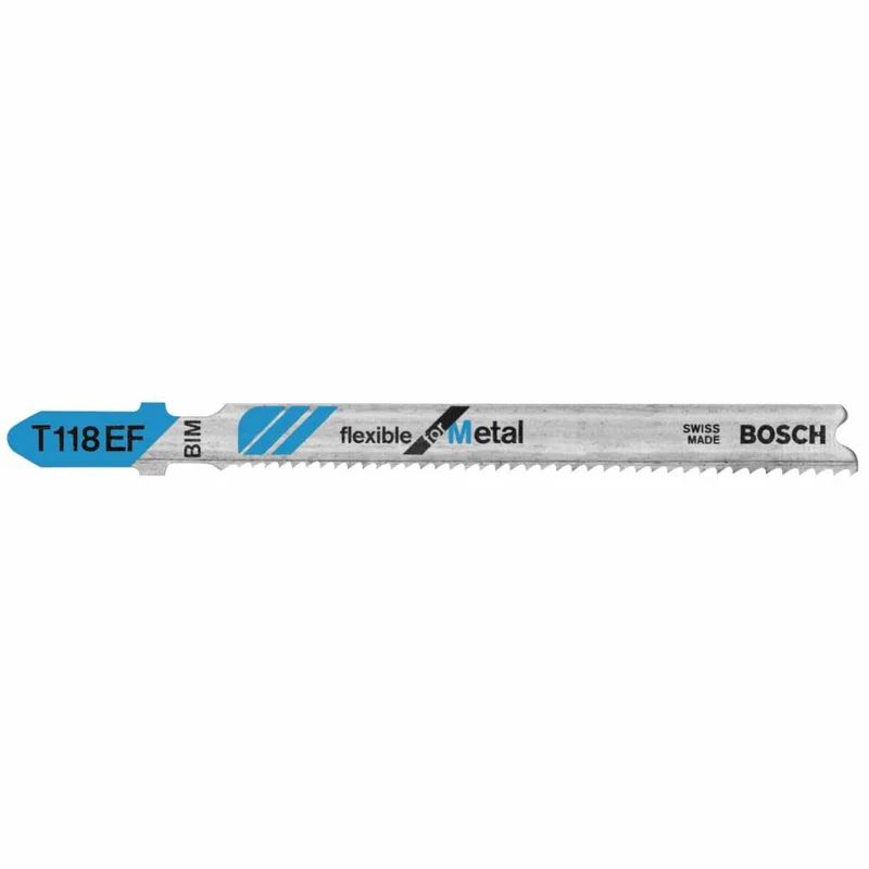 5 pc. 3-5/8 In. 11-18 TPI Flexible for Metal T-Shank Jig Saw Blades T1