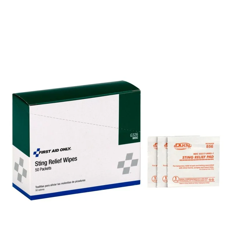 Sting Relief Wipe 50qty G326