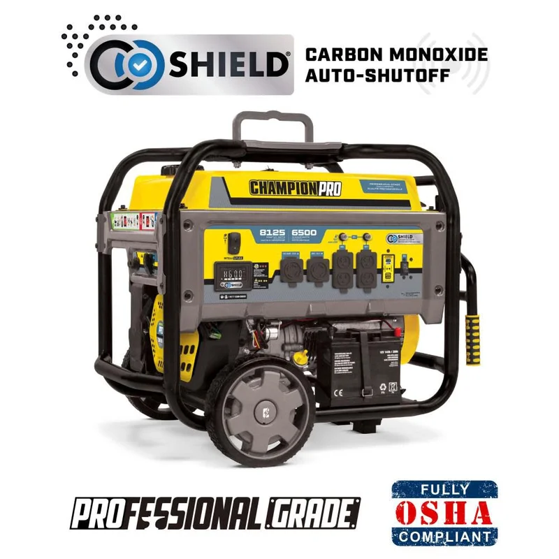 PRO Generator 6500 Watt Professional Grade Portable with CO Shield & E