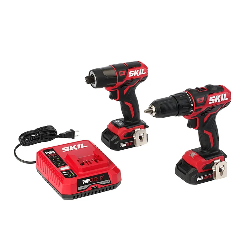 12-volt 2-Tool Brushless Power Tool Combo Kit (2-Batteries Included an