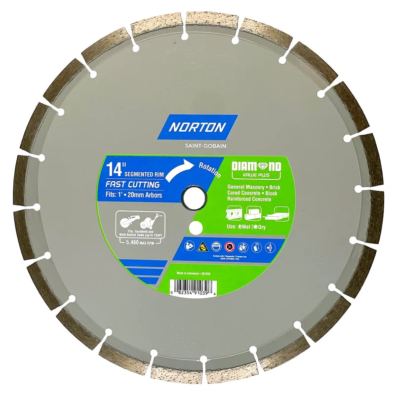 Diamond Value Plus 14-in Wet/Dry Segmented Rim Diamond Saw Blade 39103