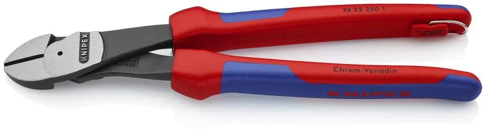 Tether Ready 10-in Cutting Pliers, Red 10-in Home Repair Cutting Plier