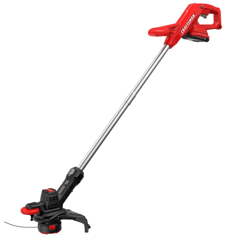 20V Max 10-in Straight Shaft Battery String Trimmer 2 Ah (Battery and