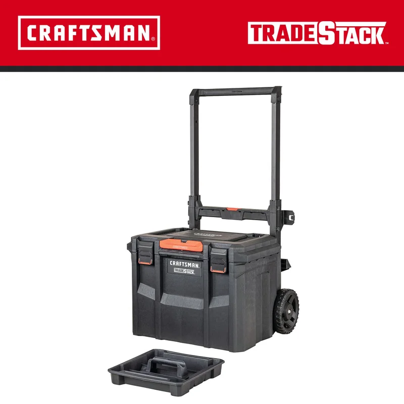 TRADESTACK System 22.5-in W x 23.625-in H x 18-in D Black Structural F