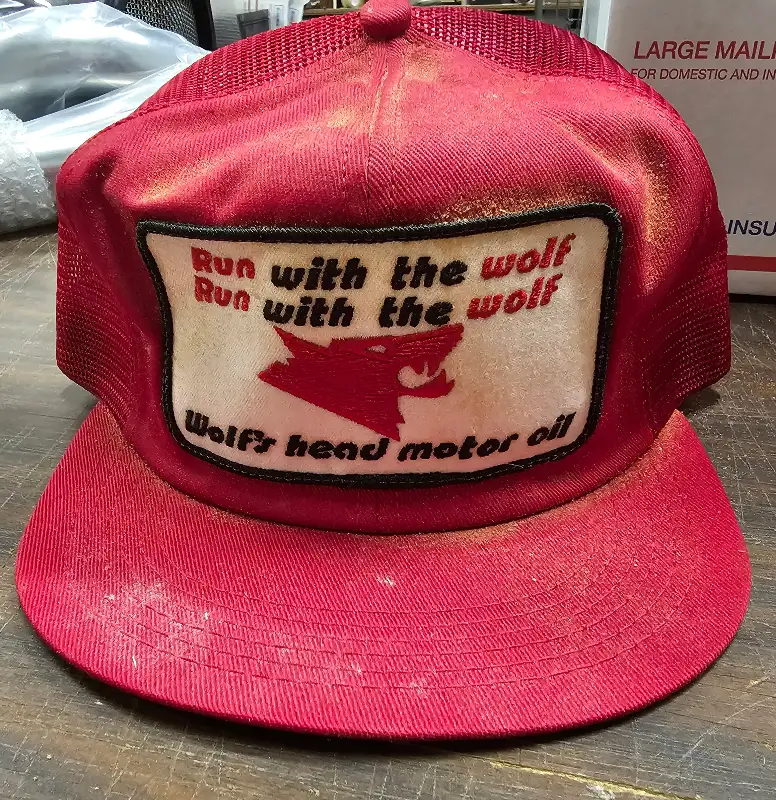 Youngblood Construction Mesh Trucker Cap Red W White Patch Logo Snapback M/L