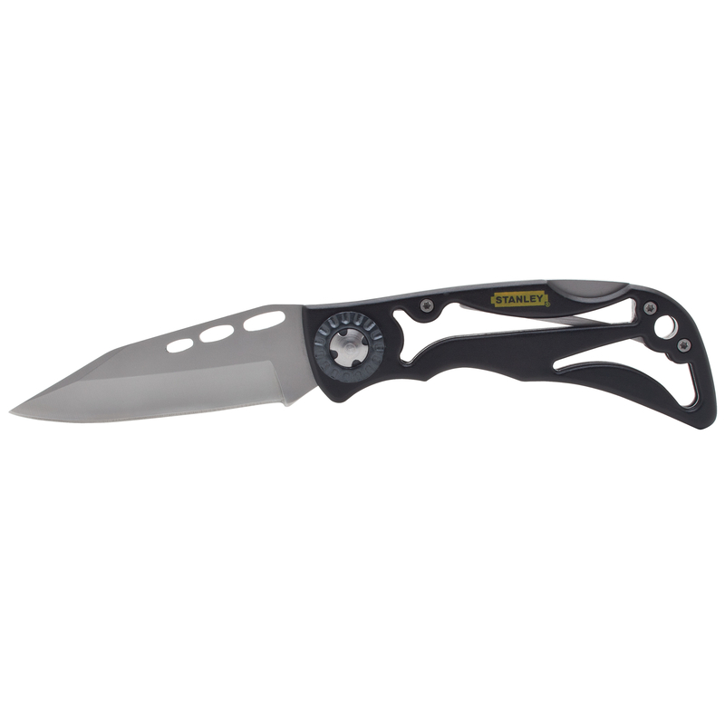 Stanley STHT10253 Skeleton Frame 7-1/4 in. Folding Pocket Knife Black/Gray 1 pk