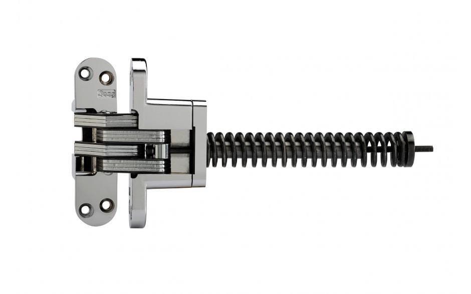 Concealed Door Spring Hinges - 9-1/64 Inch - For Min Thick Door 1-3/4 Inch - Multiple Finishes Available - Sold Individually