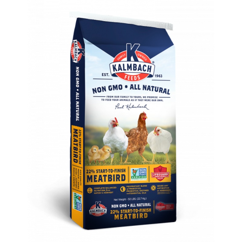 22% Start-To-Finish Meatbird (Non-GMO) (50 Lb.)
