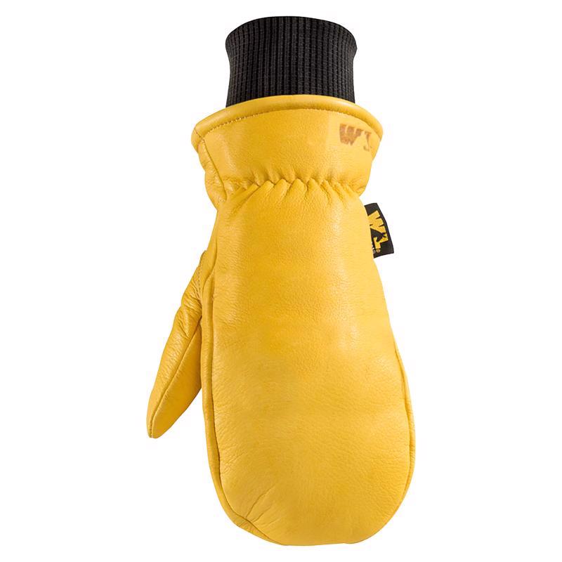Wells Lamont 1217L Hyrahyde Men's Indoor/Outdoor Work Mittens Black/Yellow L 1 pair