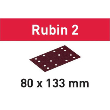Festool 499050 Grit Abrasives STF 80X133 P120 RU2/50 Rubin 2