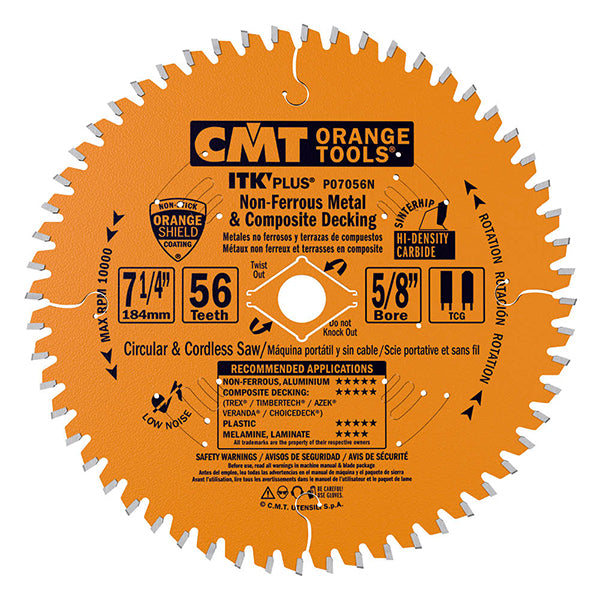 CMT P07056N ITK-PLUS NON-FERROUS METAL & COMPOSITE DECKING 7-1/4” T=56 TCG