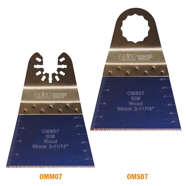 CMT OMM07-X1 2-11/16” PRECISION CUT BLADE - JAPANESE TOOTHING - BIM (1-PC.)