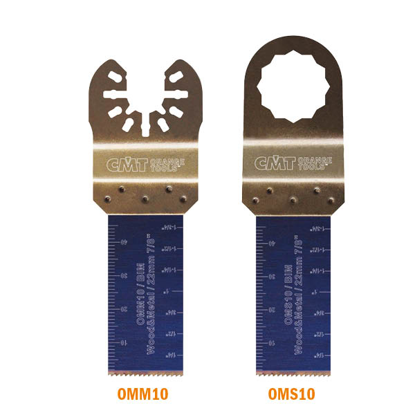 CMT OMM10-X1 7/8” PLUNGE AND FLUSH-CUT FOR WOOD&METAL - BIM (1-PC.)