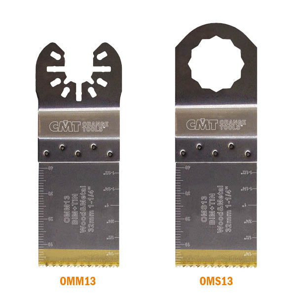 CMT OMM13-X1 1-5/16” PLUNGE & FLUSH-CUT BLADE FOR WOOD&METAL - BIM+TiN (1-PC.)