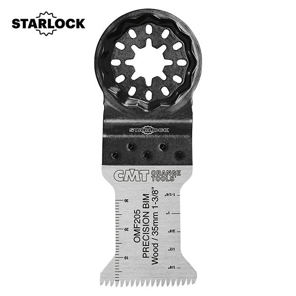 CMT OMF205-X1 1-3/8” PRECISION CUT BLADE WITH JAPANESE TOOTHING - BIM - SL (1-PC.)