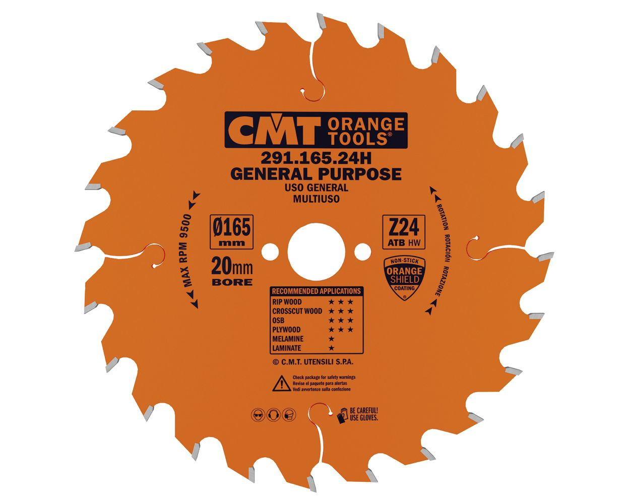 CMT GENERAL PURPOSE SAW BLADE 6 1/2” X 24 ATB