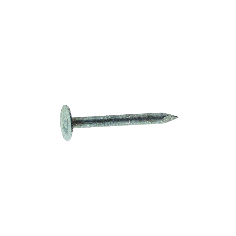 Grip-Rite 1EGRFG1 1 in. Roofing Electro-Galvanized Steel Nail Flat Head 1 lb