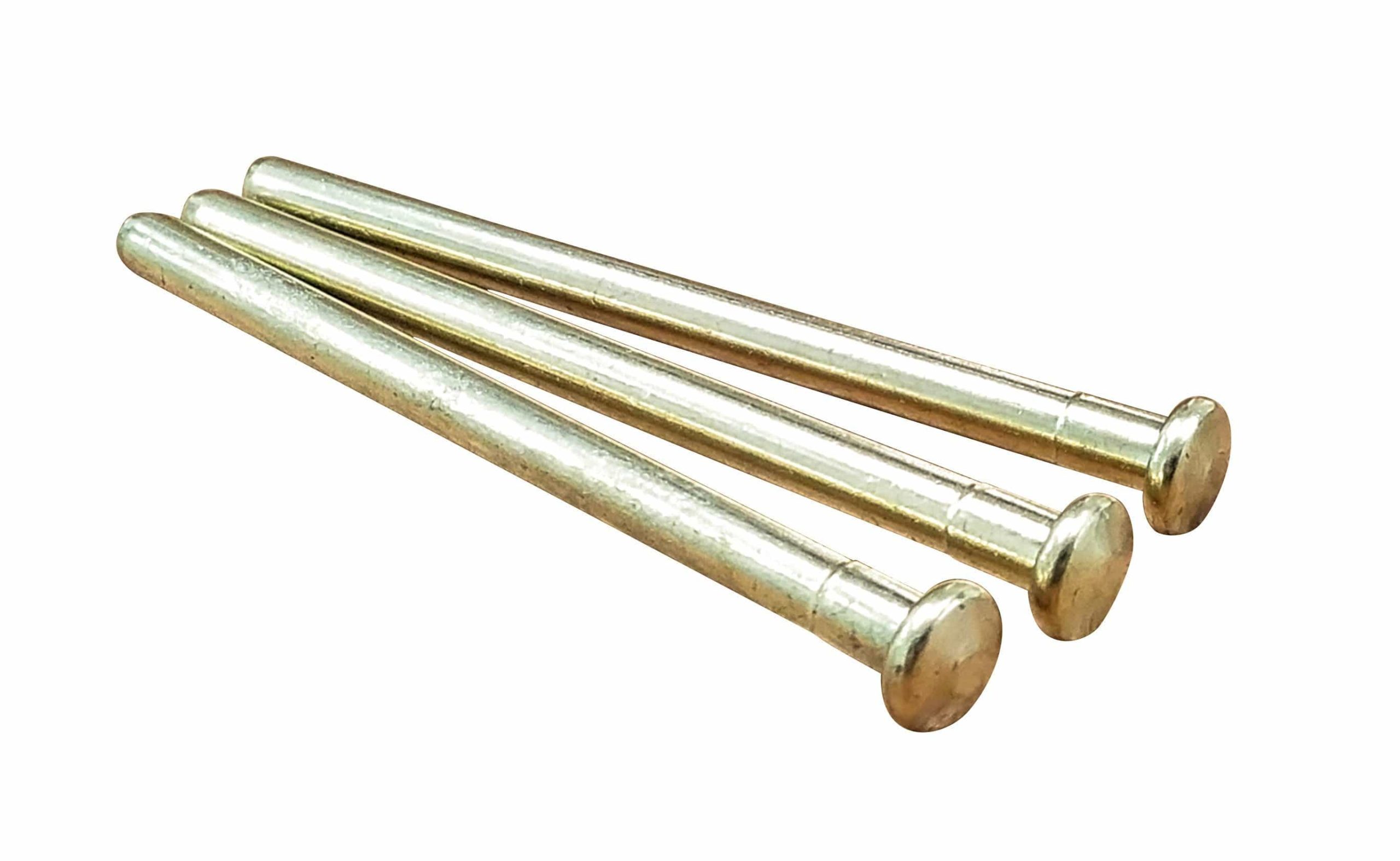 Hinge Pins For Doors - Bright Brass - 3 Pack