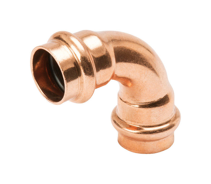 Nibco 9055455PCU Press System 1/2 in. Press X 1/2 in. D Press Copper 90 Degree Elbow 1 pk