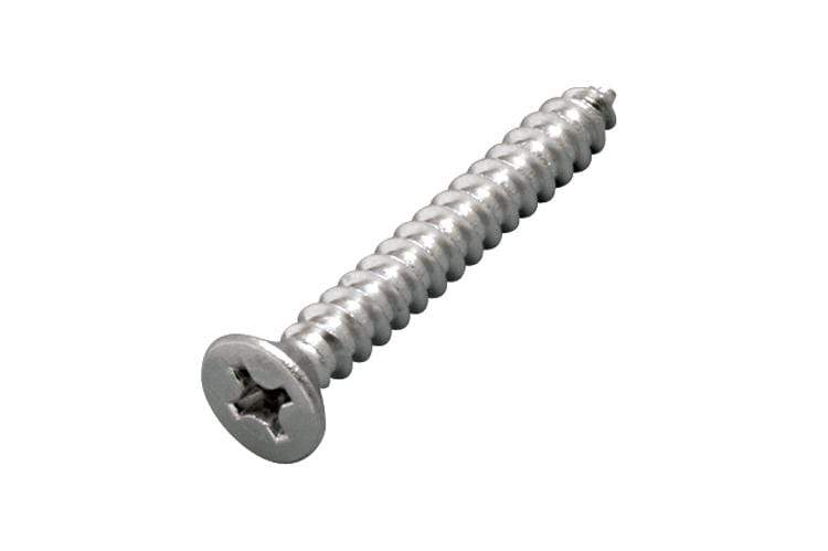 316 Marine Grade Hinge Screws For Wood - Flat Head Phillips - #10 X 1-1/2" - 8 Pack