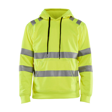 Blaklader HI-VIS Hooded Sweatshirt - Yellow - Size: XL