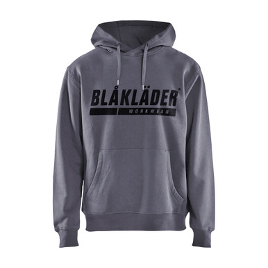 Blaklader Hooded Sweatshirt With Print - Grey - Size: M