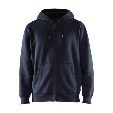 Blaklader Hooded Zip-up Sweatshirt - Dark Navy Blue - Size: XXL