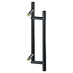 Back-To-Back Round Offset Pulls - Multiple Sizes and Finishes Available - 2 Pack