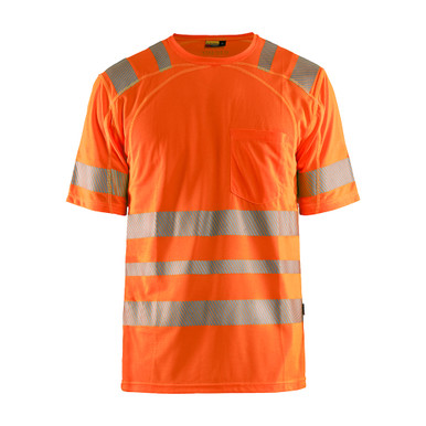 Blaklader Hi-Vis Short Sleeved T-Shirt - Orange - Size: XXL