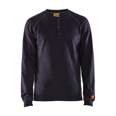 Blaklader FR Henley (13cal) - Navy Blue - Size: XS