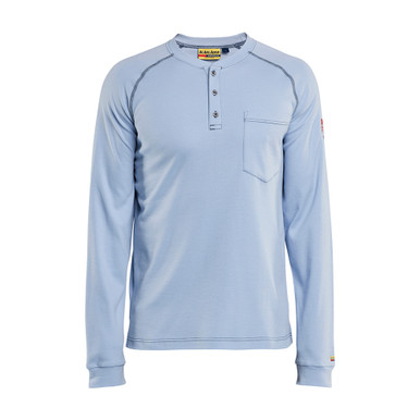Blaklader FR Light Henley (9.1cal) - Light Blue - Size: XXL