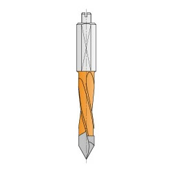 CMT 2 Flute 70 mm TCT "V" Point Drill (35 mm material) - 5 mm diameter LH