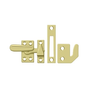 Small Window Lock Casement Fastener - 2-1/4" Inch x 7/8" Inch - Multiple Finishes Available - Sold Individually