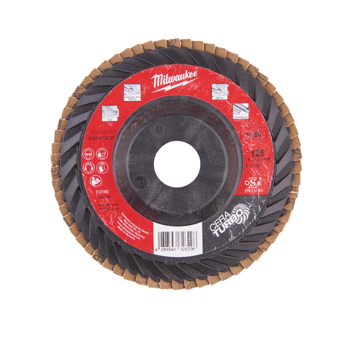 Milwaukee flap disc CERA TURBO SLC50 4932472233