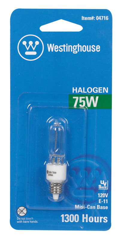 Westinghouse 0471600 75 W T4 Specialty Halogen Bulb 1,450 lm White 1 pk