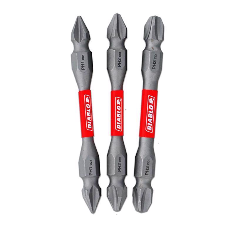 Diablo DDEPHV25-S3 De Bit Set Ph 2-1/2"3Pc